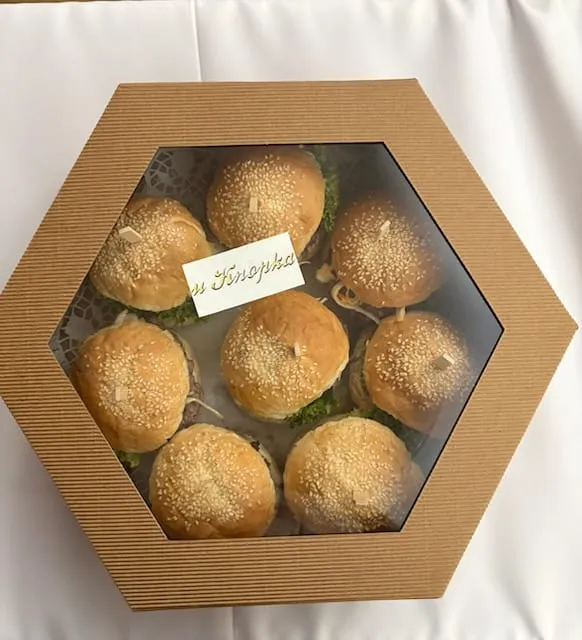 Box mini hamburger